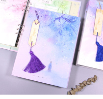 Retro graduation classmate record Chinese ancient style loose leaf tassel memoirs hipster cute primary and secondary school students memoirs