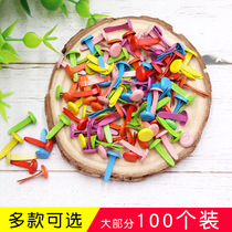 Good table friend * double foot nail children handmade material large color two foot nail horn pattern decorative nail