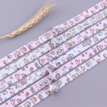 Good table friend * Creative lucky star wishing bottle star handmade origami strip five-pointed star star color paper printed cartoon