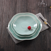 Chinese Qing Porcelain Dish Dish Dish dish Home Ceramics Creative Soup Pan Microwave hot pot Dish Pan Deep Dish dish