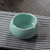 Chinese Qing Porcelain Fashion Creative Ashtray Mini Hotel Pendulum Bench Smoke Cylinder Personality Ceramics