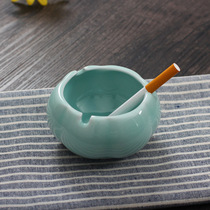 Ou Jiangqing Porcelain Ashtrays Fashion Creative Mini Smoke Cylinder Table Hotel Swing Table Ceramic Gift Glazed Series