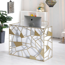 Modern and simple cashier Nordic light luxury clothing store counter Milk tea shop shop small front desk Dessert shop Bar