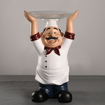 Chef fruit tray home ornaments resin crafts classic retro styling modern minimalist ornaments