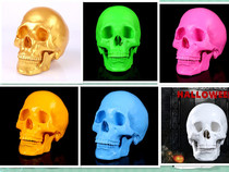 Colorful 1:1 skull model skull bone medical resin personality decoration creative colorful