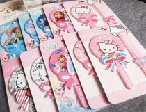 Girls anime cartoon character set mirror children handle mirror cute suit mirror with comb