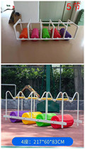 Kindergarten children colorful roller car team competitive racing outdoor games multiplayer cooperative car baby toy car