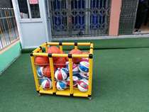 Kindergarten mobile basketball cart basketball frame ball football volleyball storage basket basket basketball storage basket
