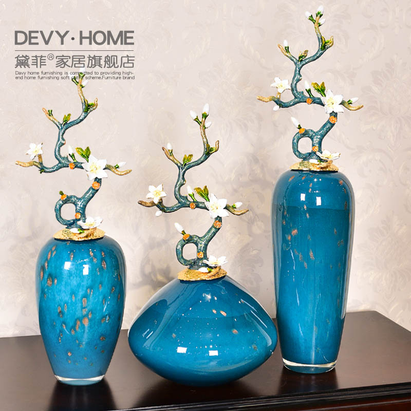 High - end key-2 luxury furnishing articles household act the role ofing is tasted a large vase example room sitting room enamel porcelain decoration art ornaments