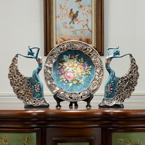 American living room Creative crafts decoration Soft decoration Home decoration TV cabinet Entrance wine cabinet Housewarming Wedding gift