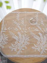 Han Style Princess Lace Small Cover Towel Method Small Fresh Bed Head Cabinet Geb Tea Tray Dust Resistant Scarlet Green City Home Textiles