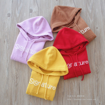 Childrens sweater girls hooded knitted sweater 2020 autumn new Korean version of the trendy childrens clothing top baby knitted sweater