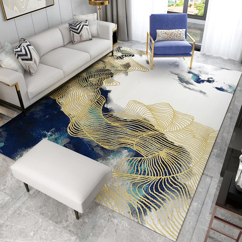 modern minimalist living room coffee table carpet light luxury style bedroom bed front cushion nordic carpet minimalist sofa home
