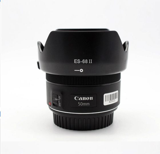 Canon ES-68II Sunshade Small Spittoon 3 Generation 50 1.8 STM 49mm 고정 중심 렌즈 햇빛에 적합합니다. Canon ES-68II Sunshade Small Spittoon 3 Generation 50 1.8 STM 49mm 고정 중심 렌즈 햇빛에 적합합니다.