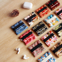 New day style and wind manual cloth art AirPods1 2 generation pro wireless Bluetooth headphone protective sheath containing bag