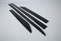 18-21 Audi Q5L door side strip electroplated silver door anti-scratch strip carbon fiber pattern door anti-collision trim strip