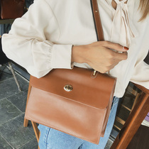 Headlayer Bull Leather Single Shoulder Diagonal Satchel woman 2021 New minimalist fashion Large-capacity single shoulder bag Female Oblique Satchel Bag