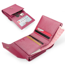 2021 new leather mini wallet multi-function hipster short wallet multi-card pocket money clip womens wallet