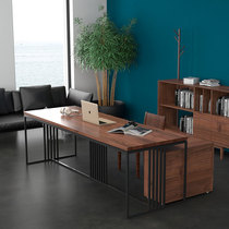 Sanhe Nordic white oak desk simple modern home new Chinese calligraphy table walnut tea ceremony table