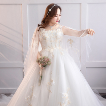 Wedding dress 2021 New tailing meat special size slimming bride 200kg fat mm plus fat increase forest dream