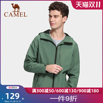 Camel Outdoor Clothing Single Layer Outdoor Jacket Unisex Spring Autumn Thin Waterproof Casual Sports Trench Coat Trendy Jacket