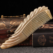 Strong Girl Yak horn comb natural thickened large male girl mother Valentines Day gift scalp massage comb