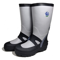 Hongwu Shoe Industry Manufacturer Direct Sales Sea Fishing Den Reef Steel Nail Bottom Fishing Shoes Non-slip Waterproof Fishing Boots High Cylinder Rain Shoes