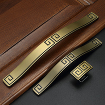 Retro solid wood cabinet door handle Chinese wardrobe door handle cabinet drawer handle single hole new Chinese Furniture Hardware