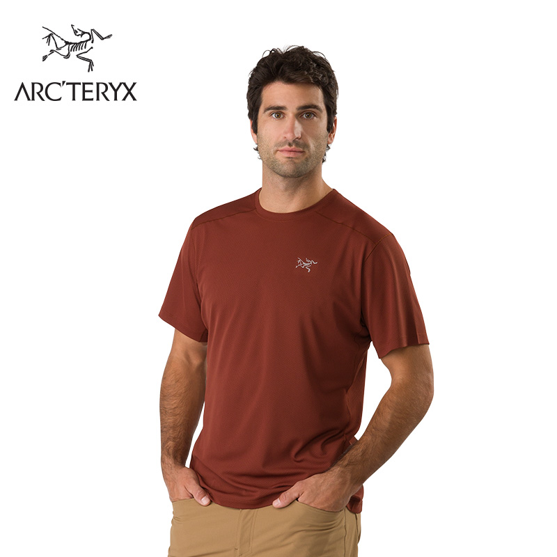 Arcteryx 始祖鸟男款轻量耐用短袖快干圆领短袖T恤 Velox Crew SS 