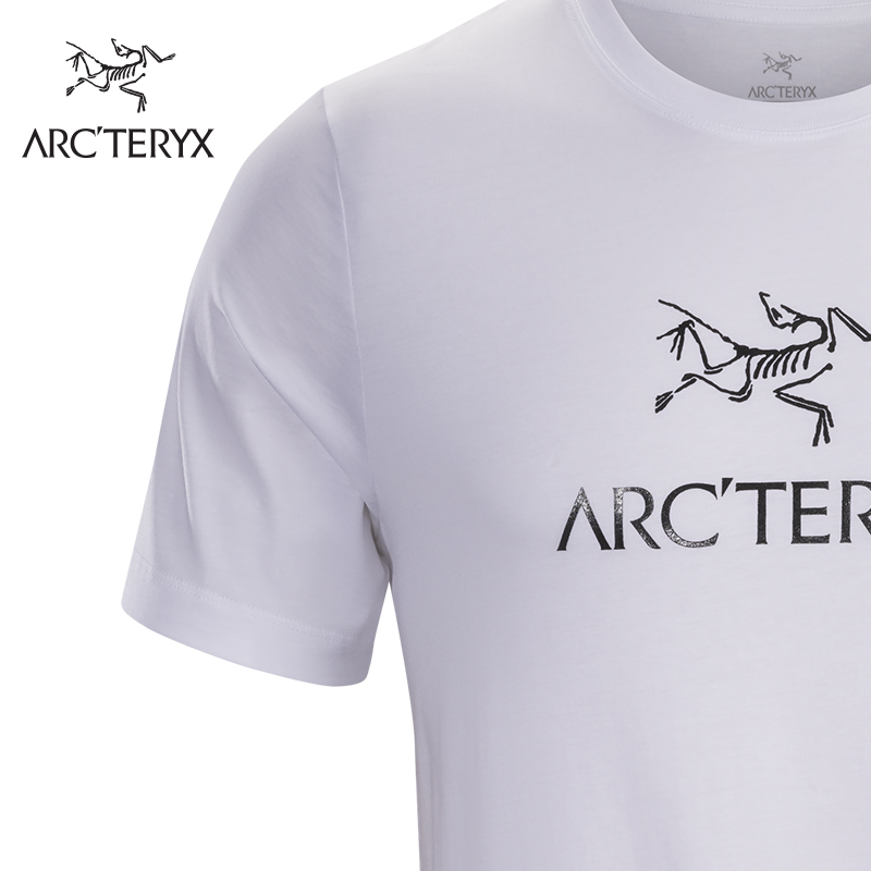 Arcteryx始祖鸟户外男款休闲大LOGO棉质短袖T恤Arc'Word 