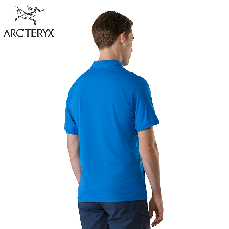 Arcteryx 始祖鸟男款半拉链快干短袖T恤 Phasic 