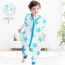Perth Martin baby sleeping bag spring and summer split sleeping bag big child anti kicking baby baby sleeping bag gauze sleeping bag autumn