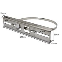 Monitoring crossbar bracket electric pole waterproof tank hoop strip steel ring 250 300 400 500mm clamp throat hoop