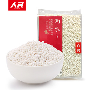 人民食品 西米露原料小西米椰浆 椰汁西米甜品原料340g*4袋包邮