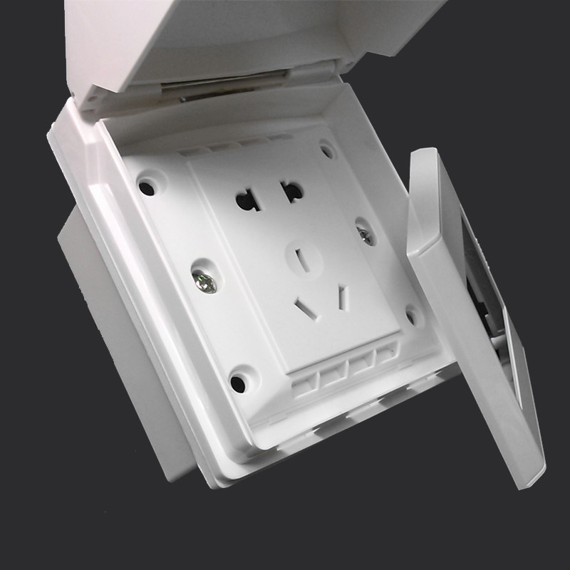 tcl罗格朗墙壁明装明线防水5孔插座面板家用户外墙面五孔超薄浴室