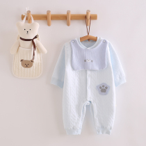 Baby warm clothes one-piece clothes 369 months No bones male and female baby thin cotton khau spring autumn and winter style cuddling cute