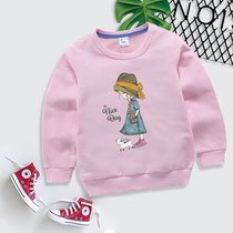 Girl Sweatshirt Autumn Clothing 2020 Fashion New Winter Boy Among Children Cartoon Printed Long Sleeves Hooded Sweatshirt