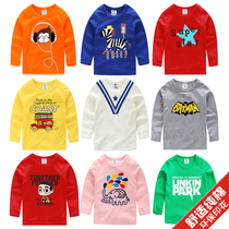 Day special price children long sleeve T-shirt boys autumn girls new childrens clothes baby coat base shirt Cotton