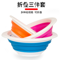 Foldable bait basins Portable bait trays open bait fishing supplies fishing equipment fishing gear and bait basins