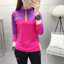 Outdoor quick-drying clothes Womens long-sleeved T-shirt running fitness sports breathable short-sleeved travel mountaineering mens quick-drying t-shirt summer