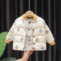 Infant and thin warm down jacket liner male and female child vest coat new winter baby Korean coat tide