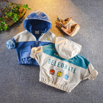 Baby clothes jacket autumn new spring and autumn baby boys Children 3 foreign style hooded top 1 year old baby tide