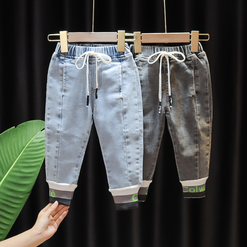 Boy jeans spring and autumn 2020 autumn new Korean version of the foreign air trend boy children baby children baby slacks