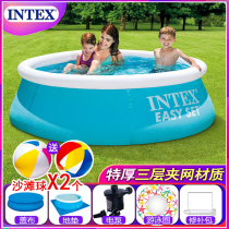 INTEX inflatable swimming pool Adult children home children family thickened oversized paddling pool water park