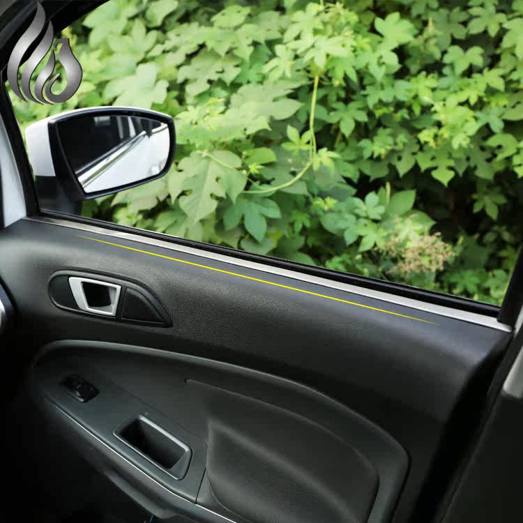 专用于福特翼搏车窗内饰条 翼博内窗饰条 内饰改装车窗装饰亮条贴