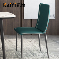 Solid wood dining chairs desks and chairs modern minimalist home Nordic back chairs light luxury casual iron art extremely simple chairs