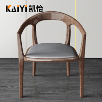 Solid wood dining chairs desks and chairs modern minimalist home Nordic back chairs light and extravagant casual Italian very simple chairs