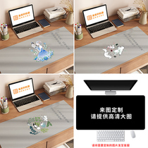 Q bomb tasteless silicone desk pad student writing desk table pad household waterproof and oil-proof can be customized and can be cut