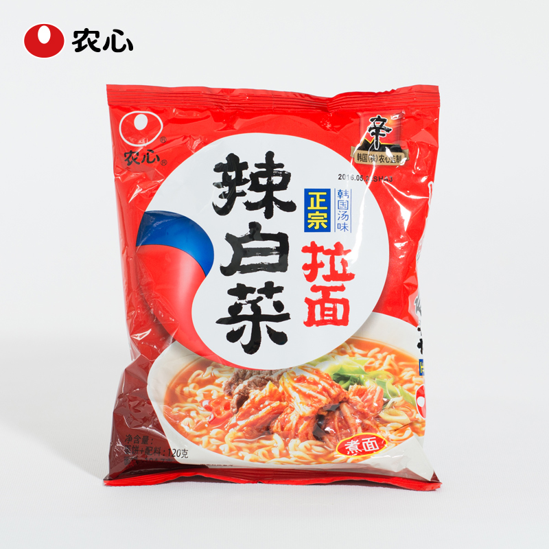 农心辣白菜拉面方便面煮面速食面汤面泡面(正宗韩国汤味)袋面整箱产品展示图5