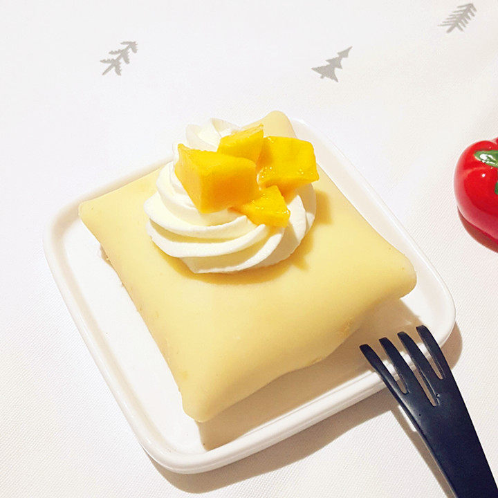 江浙沪满5顺丰包邮动物奶油黄桃榴莲芒果水果班戟千层甜点现